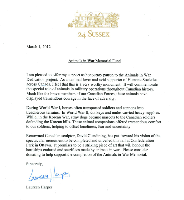 Letter From the Honourary Patron, Laureen Harper